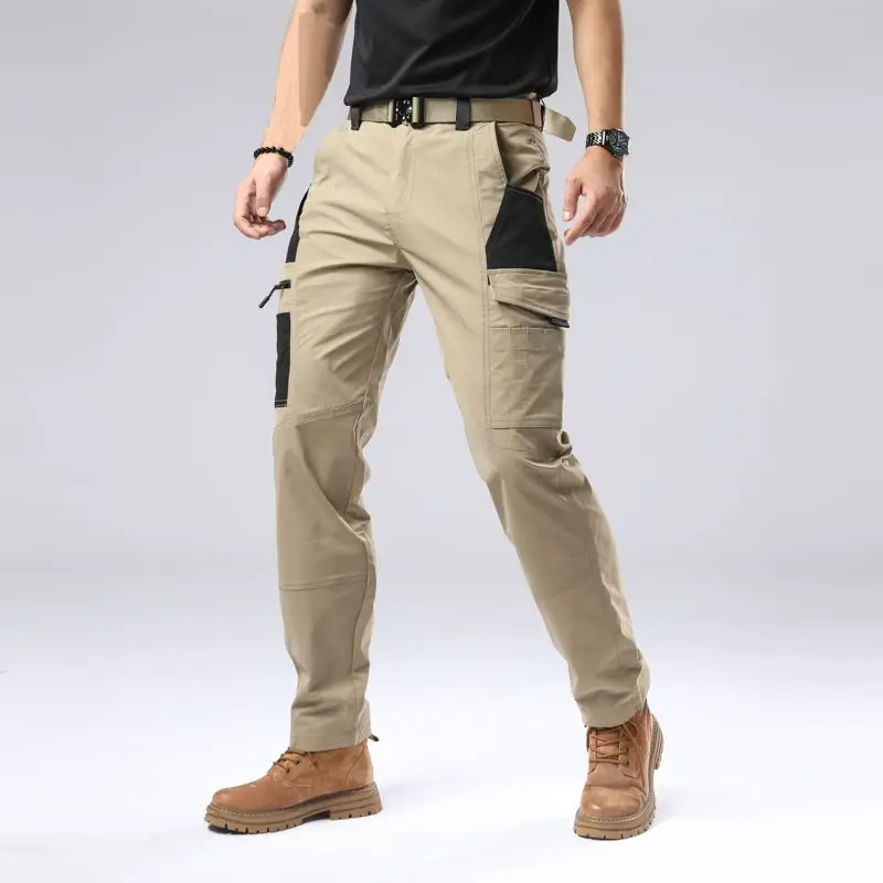New men's outdoor loose casual pants workwear quick drying tactical pants wear-resistant training pants hiking pants American st