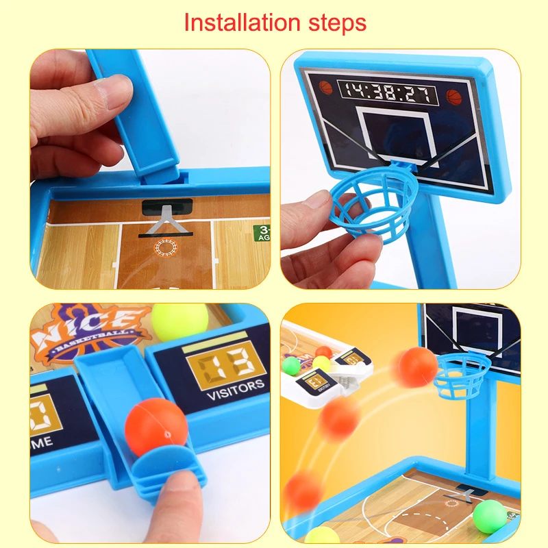 

Mini Basketball Stand Tabletop Toy Shooting Game Machine Parent-child Interaction Toys Children Indoor Toys For Kid Gifts