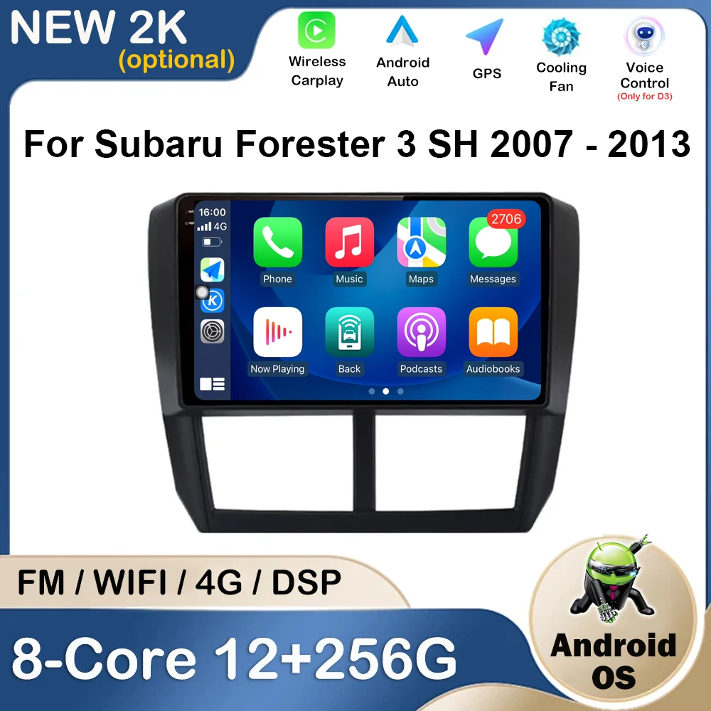 

Car Radio GPS Navigation Audio For Subaru Forester 3 SH 2007 - 2013 Multimedia Video Player Stereo Bluetooth DSP 4G HD Head Unit