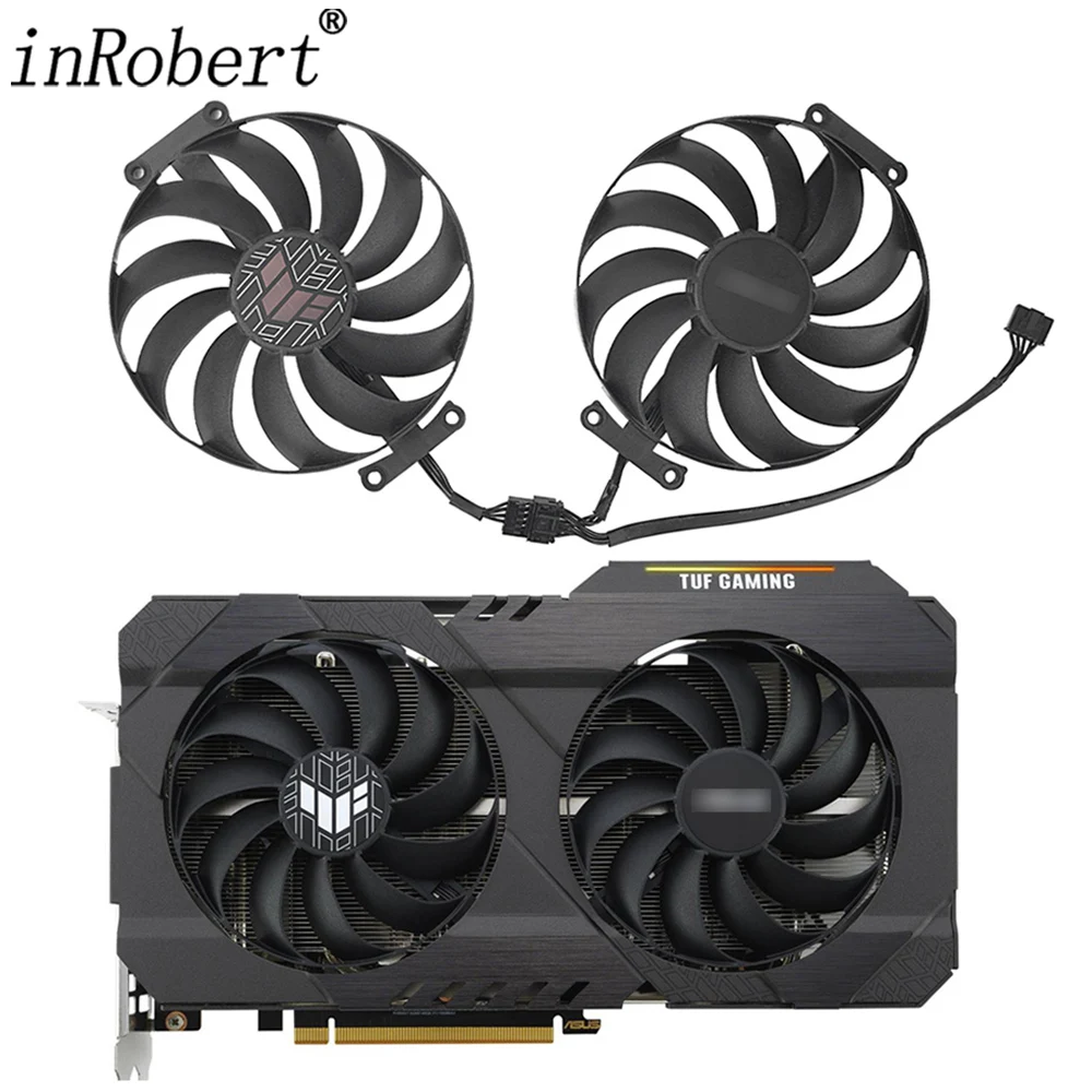 

95MM CF1010U12D RX6500XT 5Pin Video Card Fan For ASUS TUF Gaming RX 6500 XT OC edition 4GB GDDR6 Graphics Card Cooling Fan