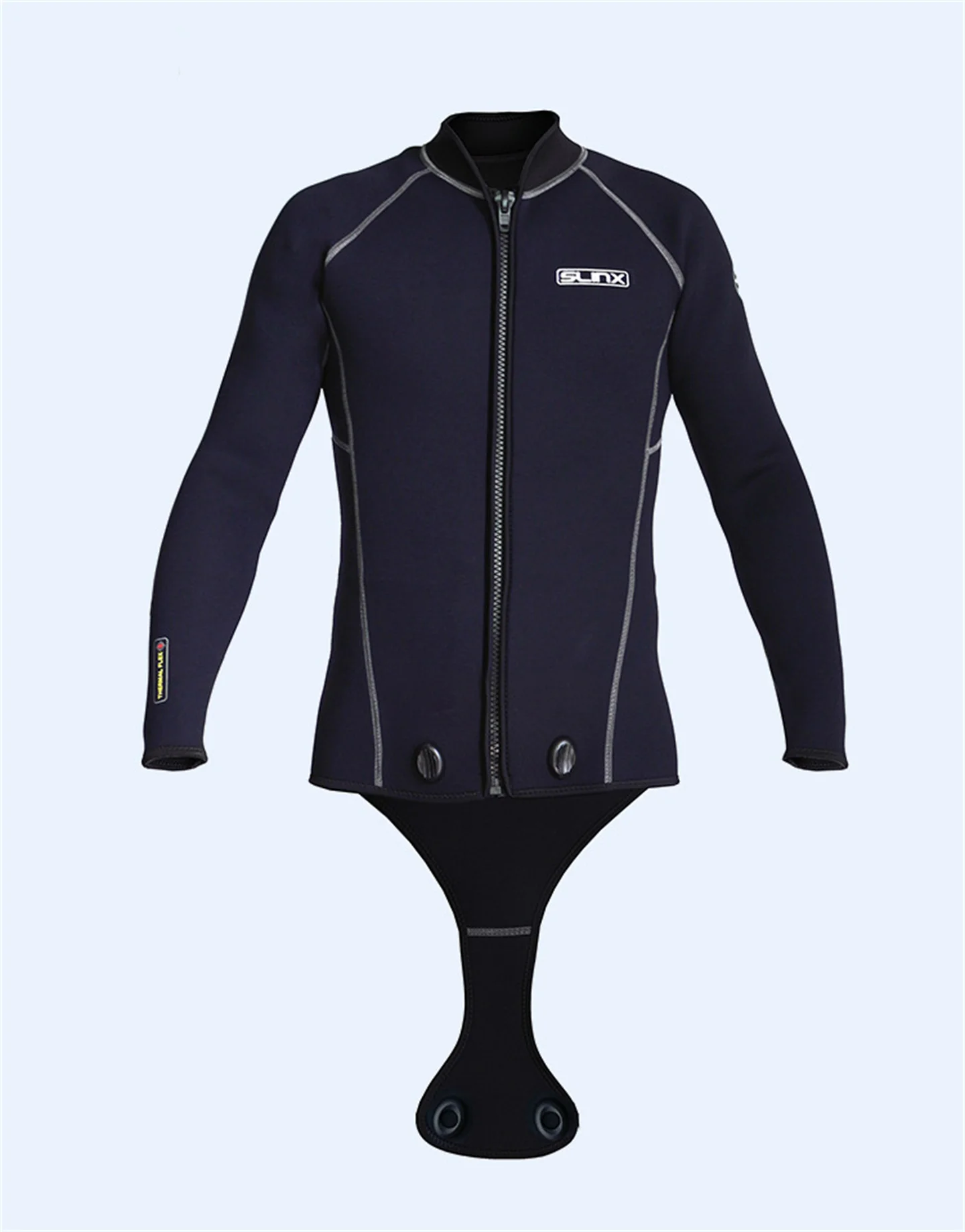 Tauchjacke, 3 mm Neopren, für Herren, verbundener Schritt, Tauchoberteil, Speerfischen, Schnorcheln, Surfen, separater Neoprenanzug, Winter-Badebekleidung – Detail 6