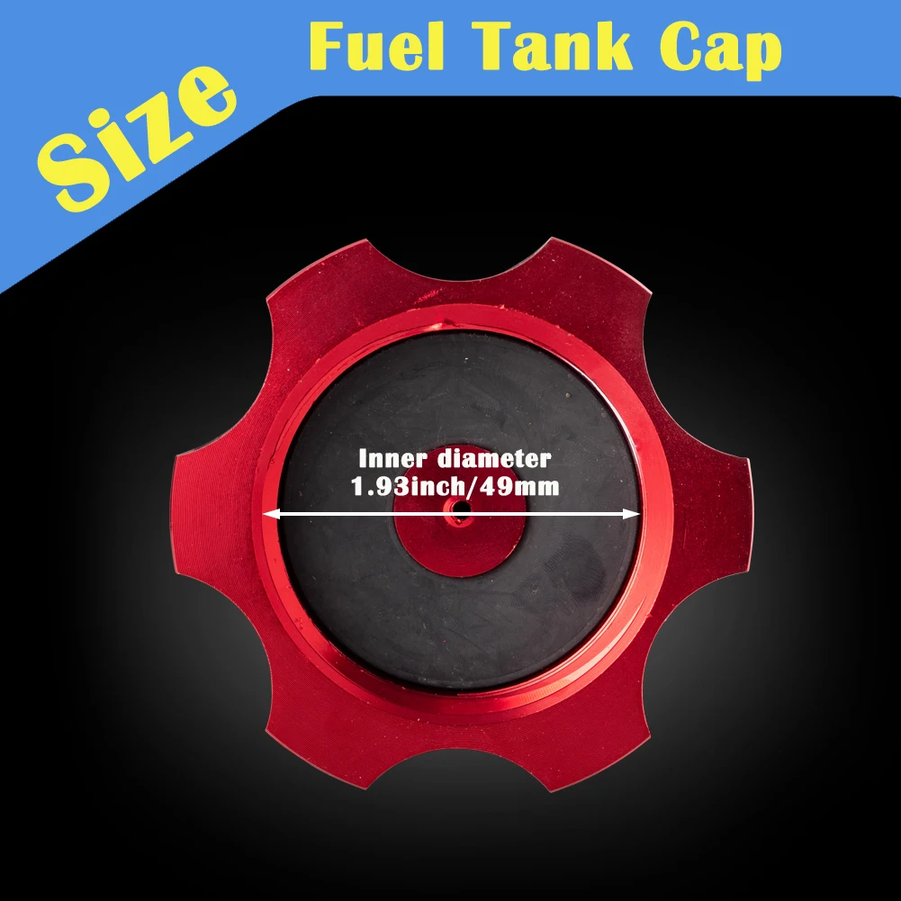 Aluminum CNC Fuel Gas Tank Cap Cover For Kayo Bse Chinese CRF TTR KLX 110 50 70 90 125 140 150 160 190 CC Dirt Pit Bike Parts