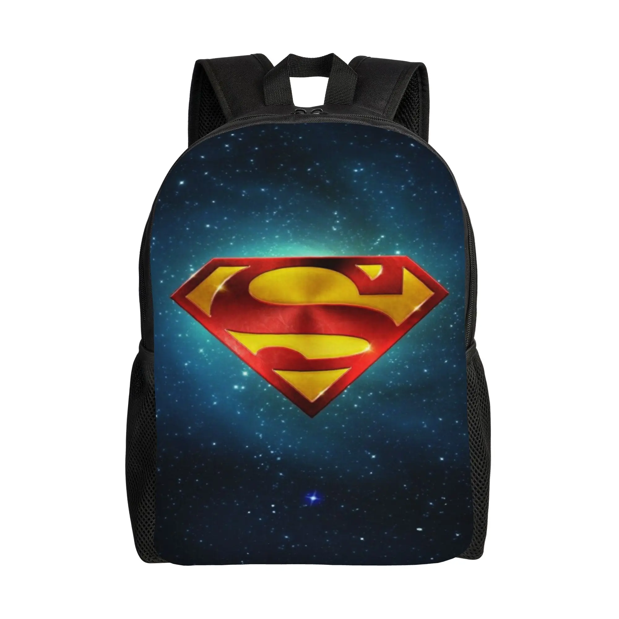 Backpack Back to school season Galaxy Background Superman Logo  Daily Backpack