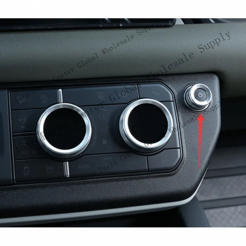 L+ For Land Rover Defender Silver Aluminum 20-2023 1PC Console Volume Adjust Knob