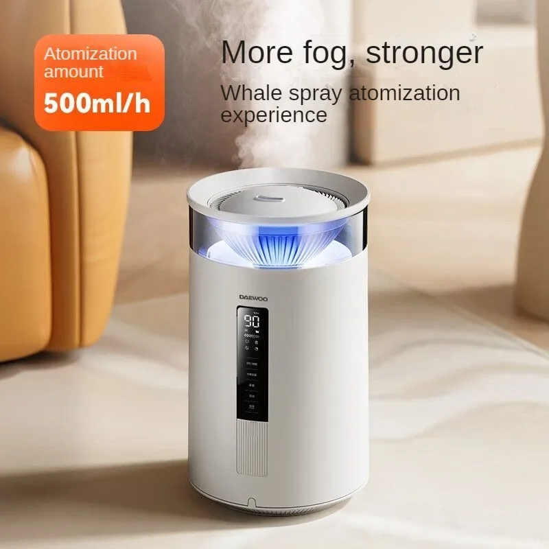 7L Humidifier Desktop 55° Thermal Evaporation 500ml/h Whale Spray Intelligent Humidification Household Ultrasonic Air Humidifier