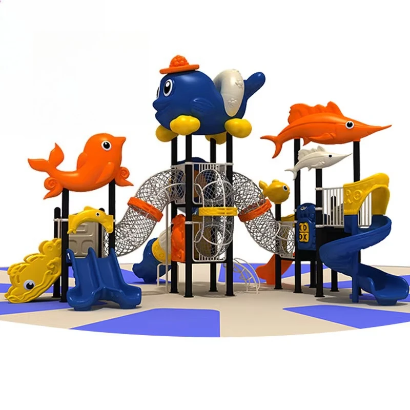 Outdoor Playground Equipment Equipment Playground Slide on Stairs Swing Set Park Amusement for Garden Amusement Kindergarten