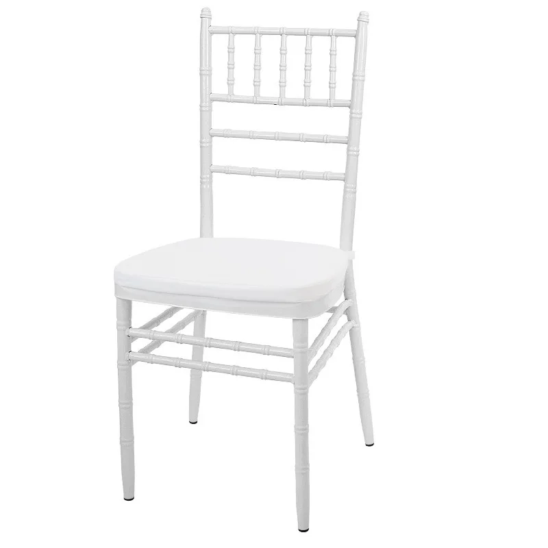 High Quality PP Plastic White Banquet Wedding Chiavari Tiffany Chair For Parties Events Banquets