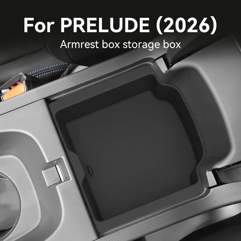 Center Console Storage Organizer Box for 2026 Honda Prelude, Armrest Tray Accessories Interior Modification