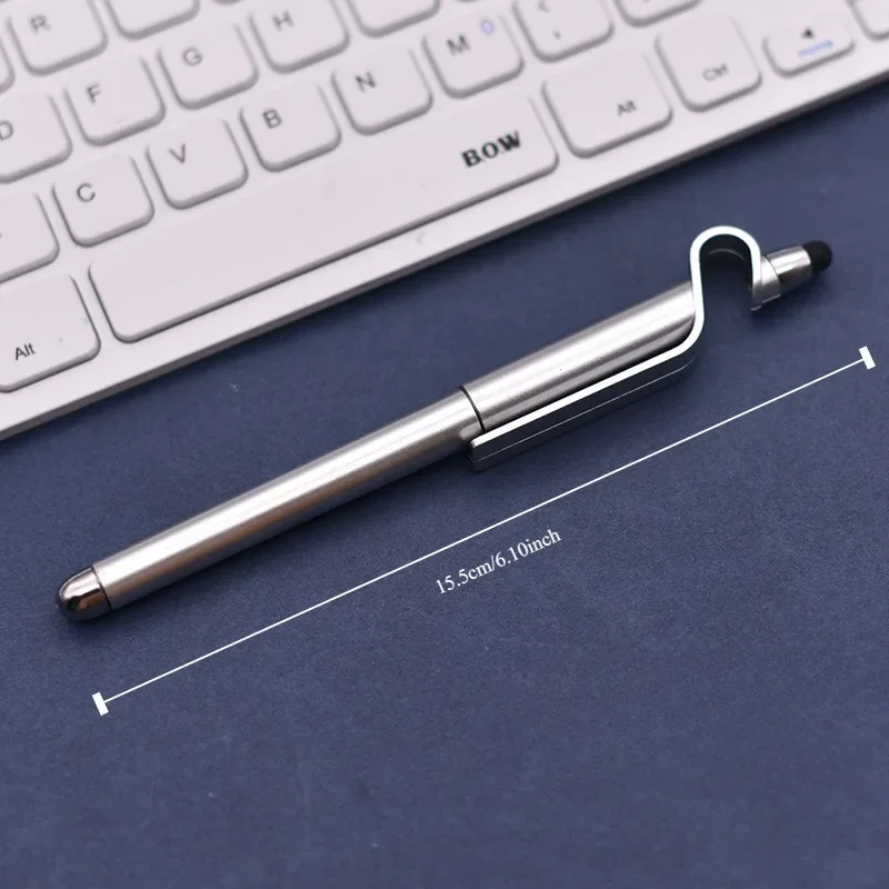 5 أقلام ستايلس لشاشات اللمس بالسعة العالمي ستايلس قلم حبر جاف حامل هاتف 3 في 1 أقلام المصممين للكمبيوتر اللوحي المحمول