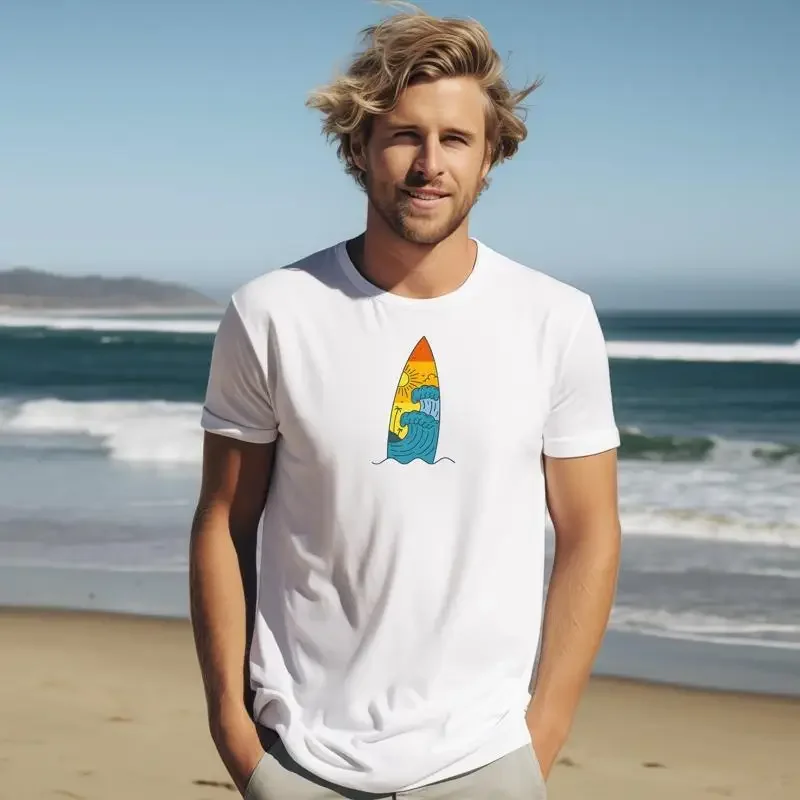 Surf Shirt For Surfers Heavy Cotton T Minimalist Minimali