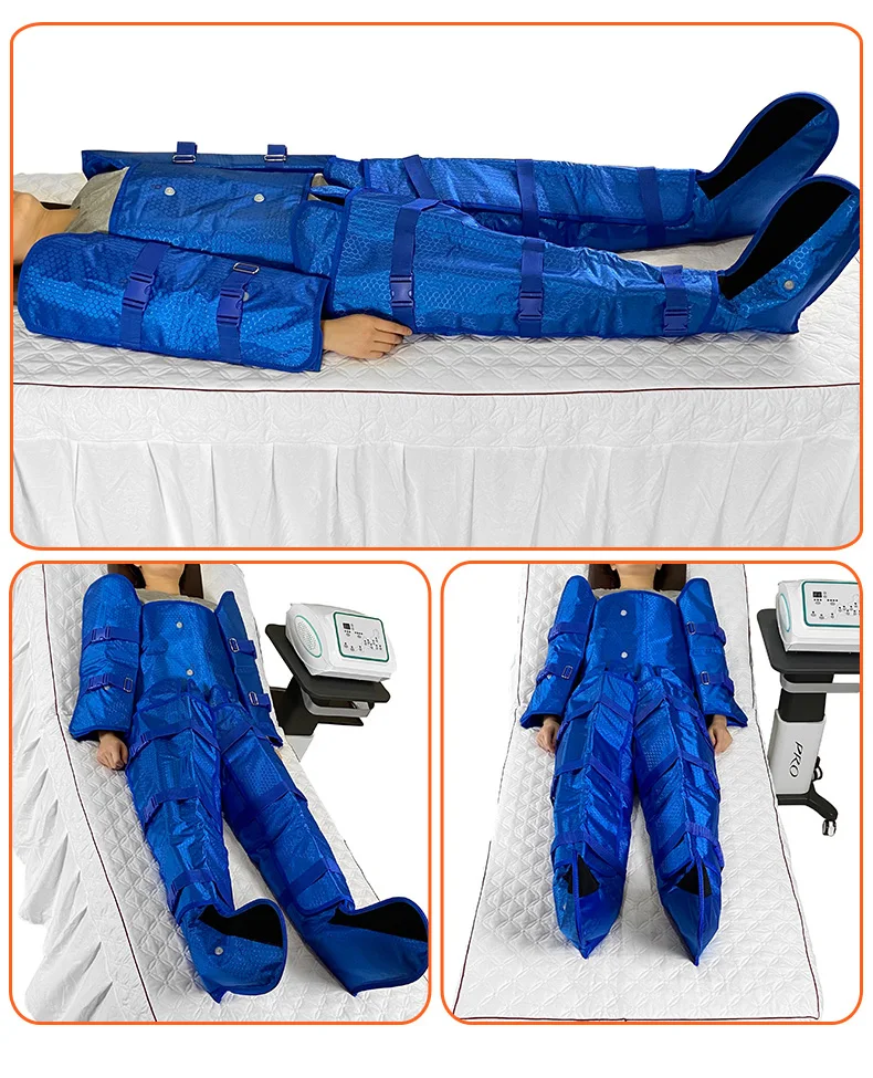 Professional Air Wave Pressure Therapy Machine Pressotherapy Lymphatic Dranaige Body Massage Suit Belly Leg Cellulite Remover