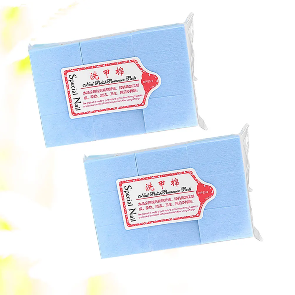 2Sets Nagellack Entferner Pads Einweg Saugfähige Starke Nagel Reinigung Pads Maniküre Pediküre Hause Salon Verwenden
