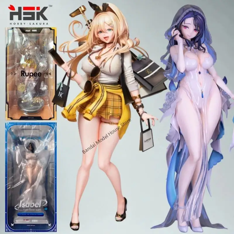 3 Styles 1/7 Scale Anime Girl PVC Statue Set 250-300mm Wedding Shopping Combat Outfit Desktop Hobby Collectible Ornament Gift