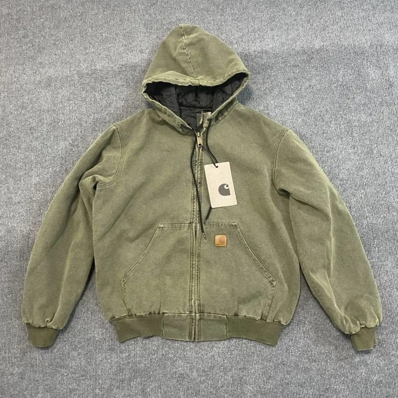 2025 New Trend J130 Hooded Casual Simple, The Original Quilted Personality Unique Tooling Coat