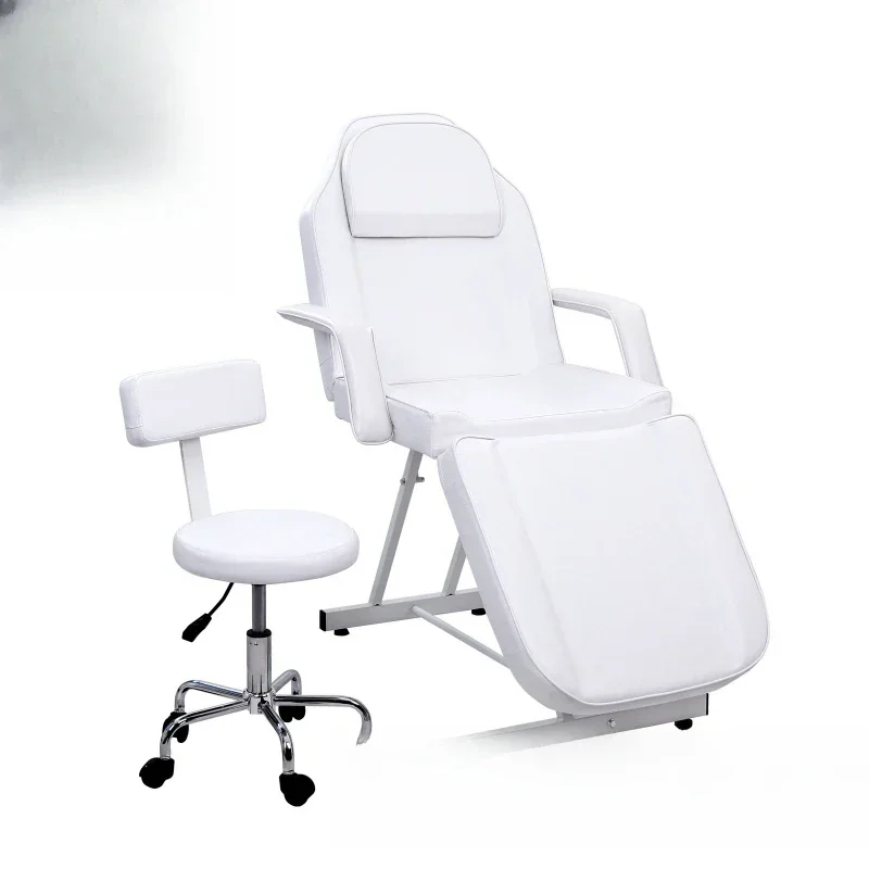 Beauty Bed, Eyelash Massage, Body Pattern Embroidery With Towel Rack, Special Massage Bed For Beauty Salon