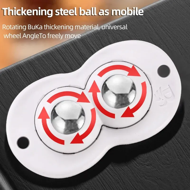 4 Stück selbst klebende nicht perforierte Universal rad möbel Basis Roller Ball Typ Rollen Handwagen Silent Wheel