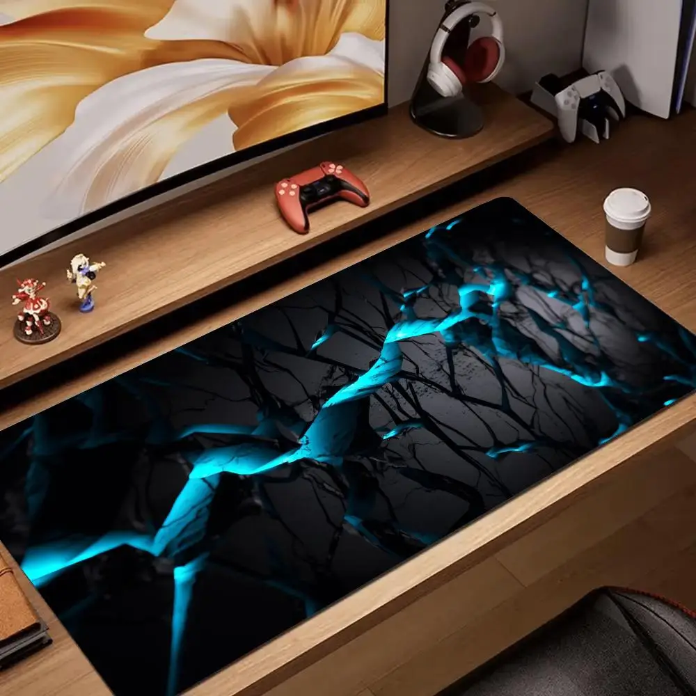 

Abstract art crack pattern Mouse Pad rubber anti-slip Desk Mat pc accessories Gaming mat keypad expansion mousepad office pad
