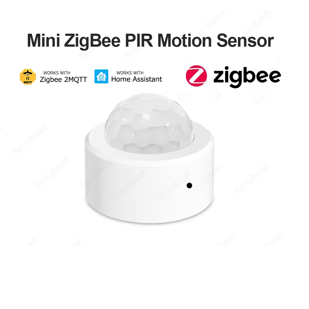 Mini ZigBee PIR Motion Sensor Smart Human Body Infrared Detector Security Burglar Alarm Works With Home Assistant Zigbee 2mqtt