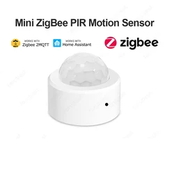 Mini ZigBee PIR Motion Sensor Smart Human Body Infrared Detector Security Burglar Alarm Works With Home Assistant Zigbee 2mqtt