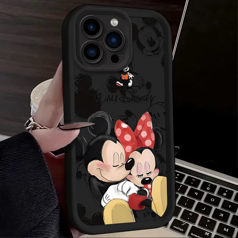 Disney Mickey Minnie Mouse Case for Xiaomi Redmi Note 13 12 11 Pro Plus 12S 11S 10S 10 9 9S 8 12C 13C Printing Protective Cover