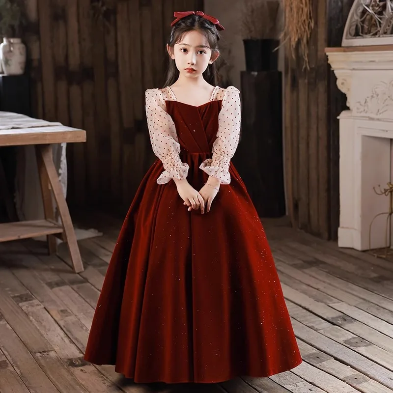 Luxury Dresses for Girl Dress for Wedding Elegant  Girls Clothes Kid's Festa Junina Dresses on Offer Liquidation Girl Party