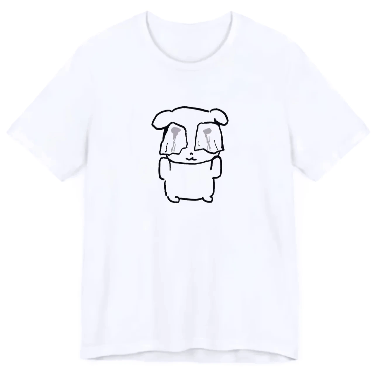 2026 Korean classic print pattern, pure cotton cute little girl T-shirt, fashionable for shopping and going out