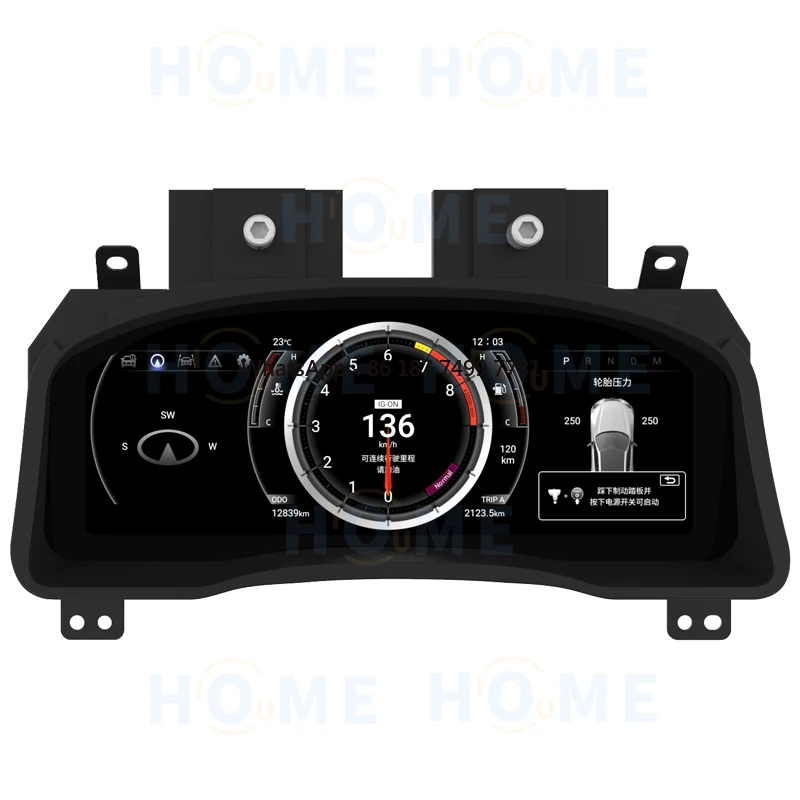 

12.3-inch LCD Speed Cluster for .. 2004-2009 Interior Retrofit Kit Digital Dashboard Linux System
