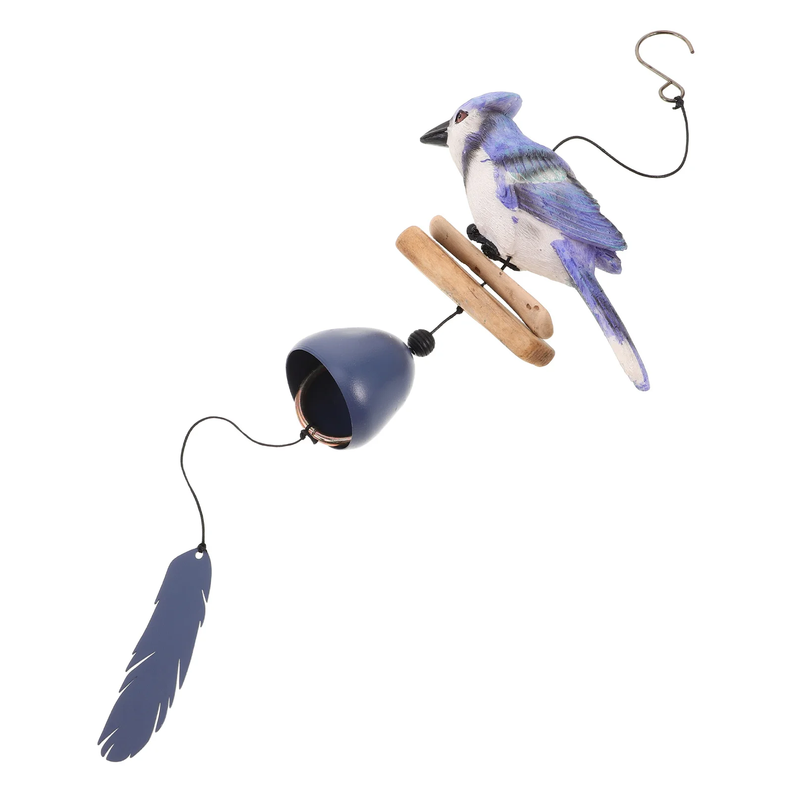 

Nordic Wind Chime Outdoor Durable Bell Shaped Metal Hanging Decoration For Garden Patio Porch Japanese Style Retro Bird