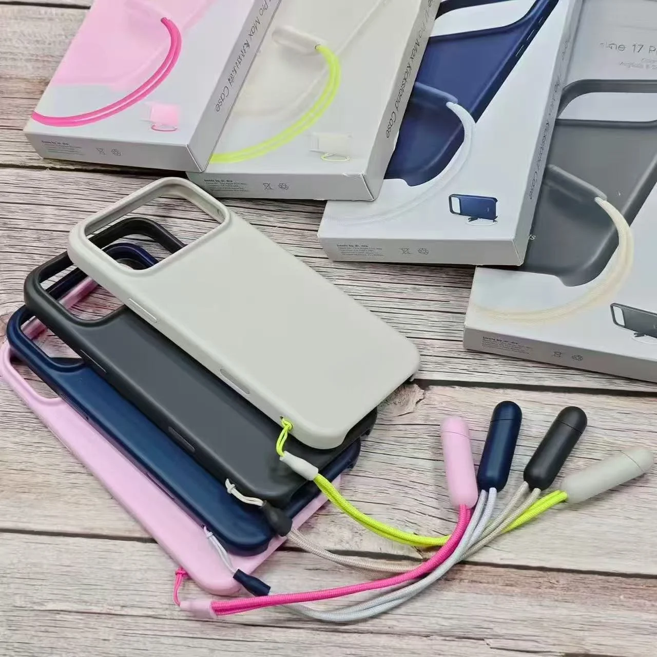 Original Suitable for iphone17Promax Magnetic Suction Phone Case Suitable for Magsafe17pro With Lanyard Bracket AI Button Magnet