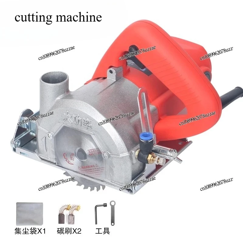 Portable High Power Single Grooving Handheld Cutter Dust Extraction Circular Saw For Stone Tile Wood Construction Processing