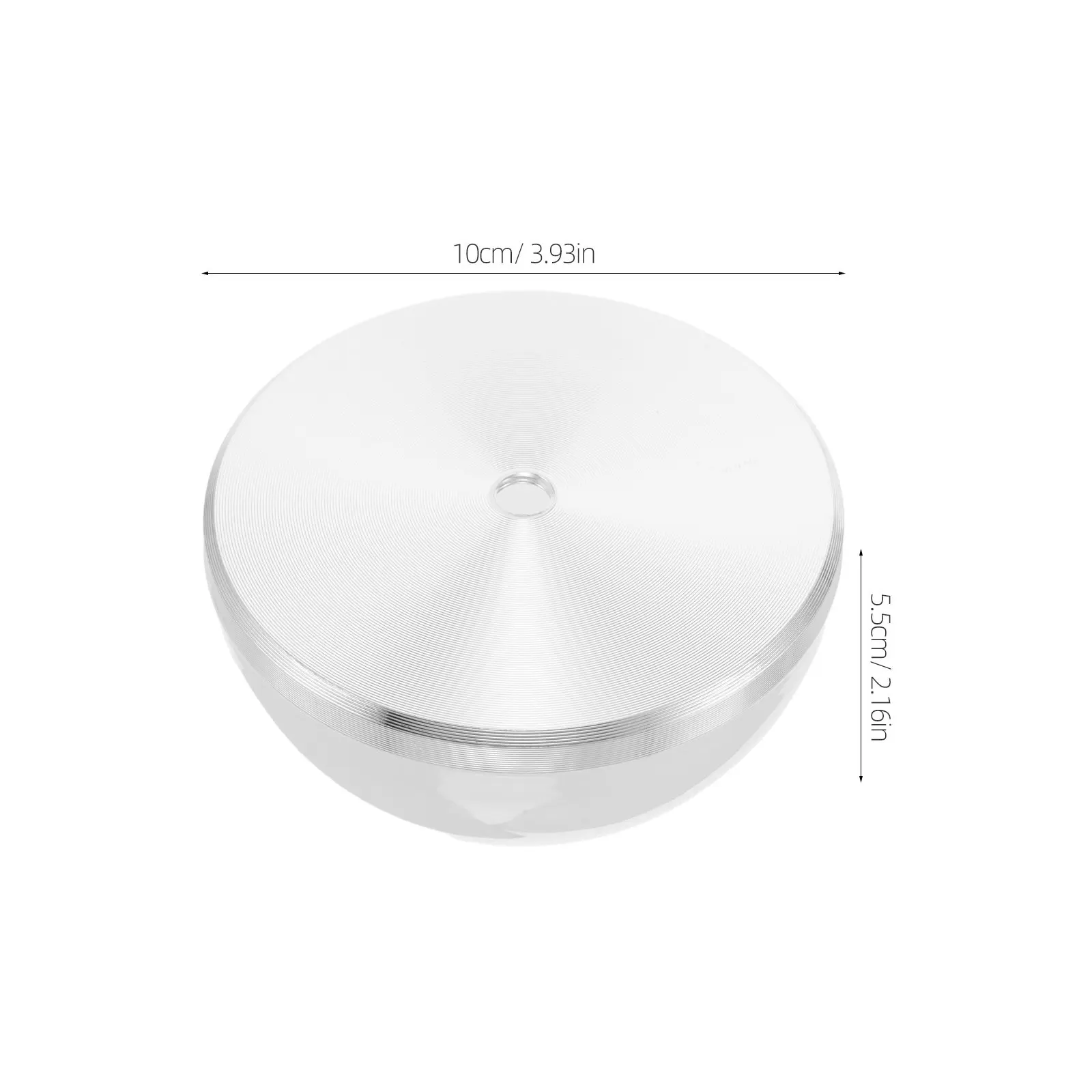 Hemispherical Bulb Shade Cover for Vanity Mirror Makeup Light Plastic Globe Lamp Shade with Aluminum Base 10Mm Center Hole