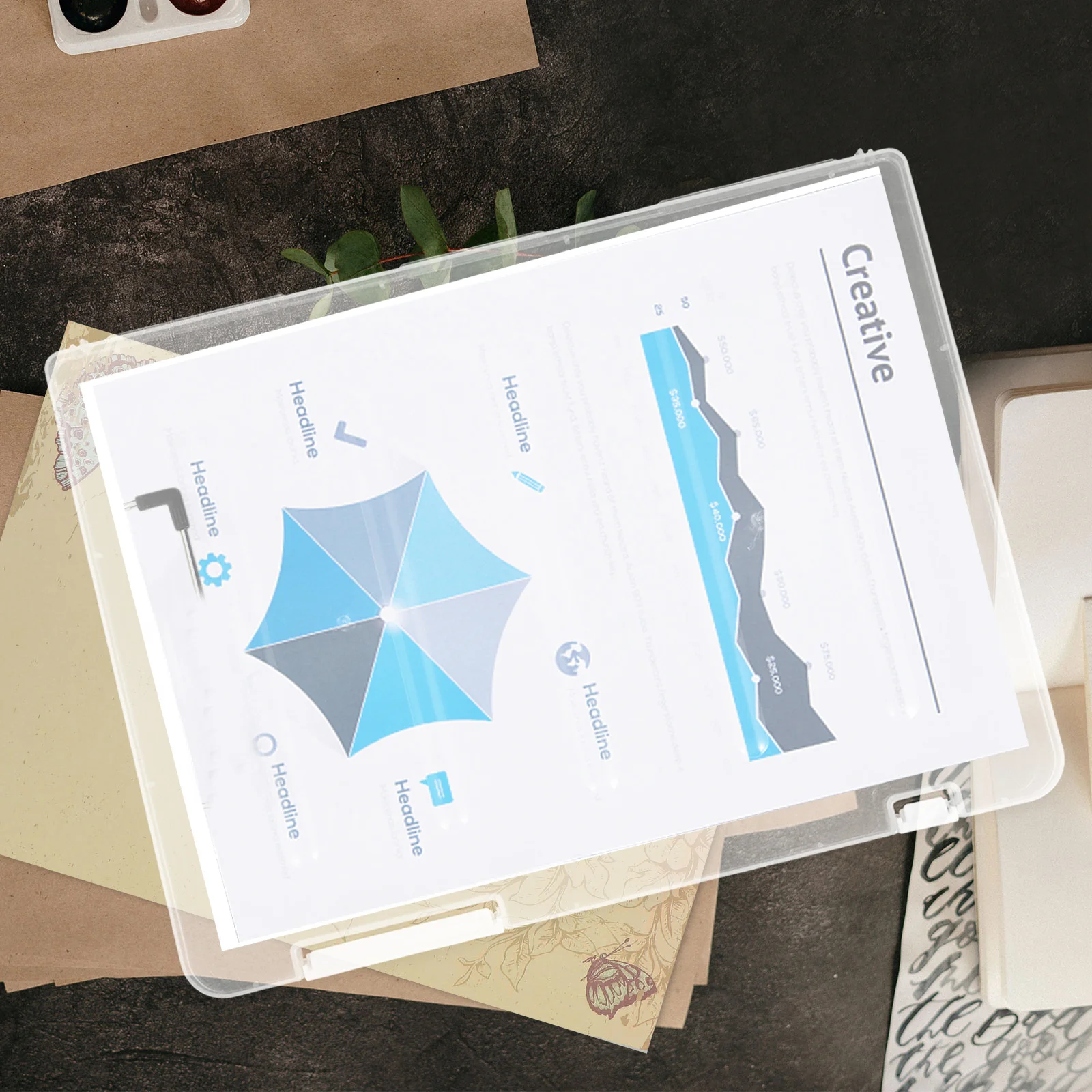 4pcs File Organizer Box Pp Storage For Photos Cards Certificates Documents Small Items Portable Case Tool Craft Supplies Keeper