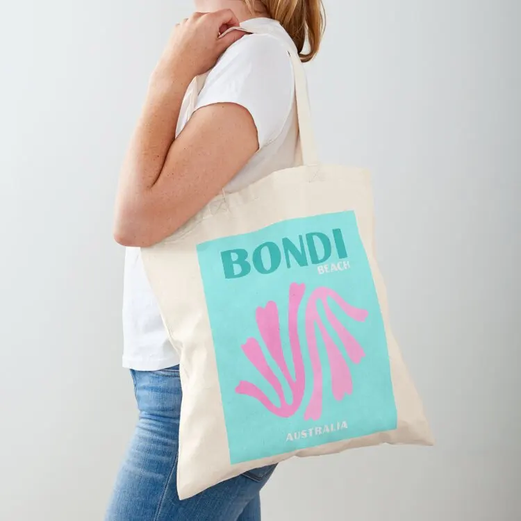 

Bondi beach Art Print Coral Tote Bag Shopper handbag shopper bags for women women bag Women's shopper bag