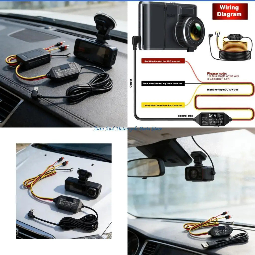 P9FD Professional Car Camera Connection Set Including Automatic Energy Level Monitoring