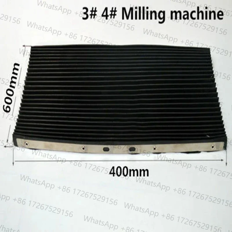 1PC Bridgeport Milling Machine Part Accordion Type Way Mill Rubber Cover 400*600 Lathe Machine CNC Milling 1Pc  Best Selling