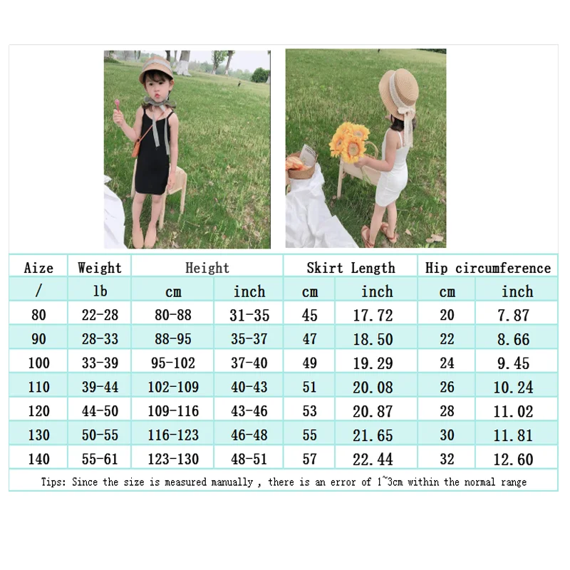 2024 New Girls Summer Dress Girls elegant dresses  Sling Dress lovely Daily Casual Clothing for Child Girl 2-12Year