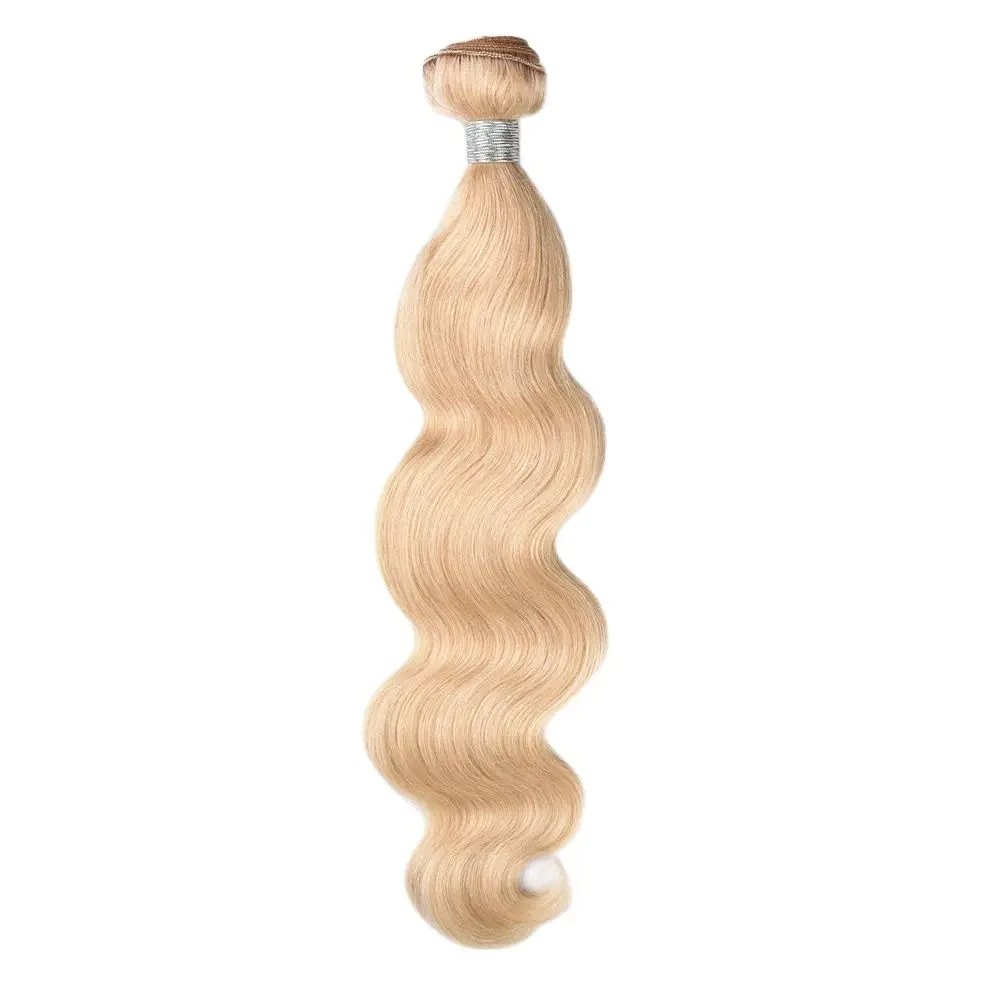 Una Indian Body Wave Human Hair Bundles 100% Human Hair Weaves #613 UNA Remy Hair 1/3 Bundles Pack 18Inches extensions