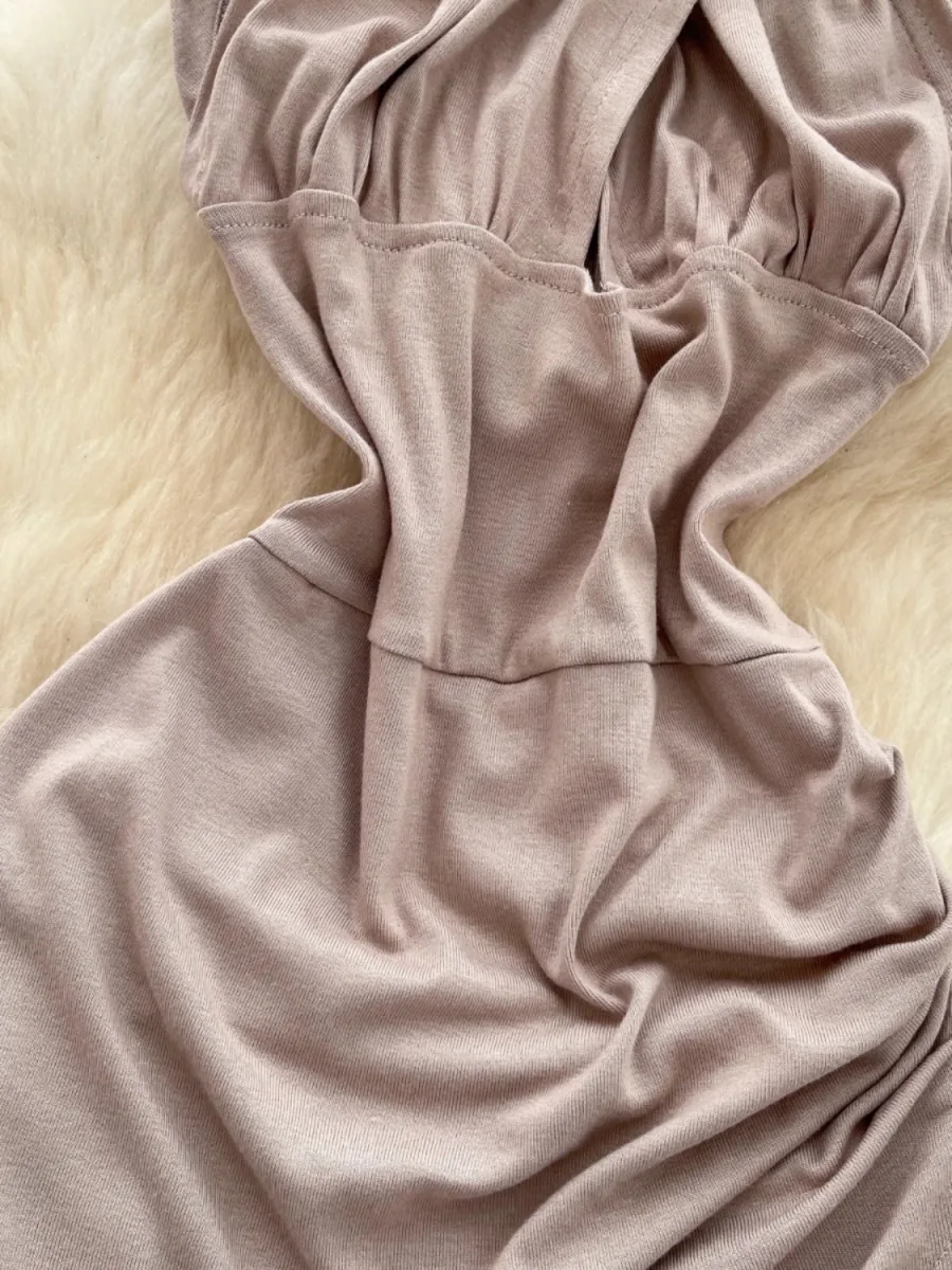 Foamlina moda única recorte cruz pescoço deslizamento vestido feminino puro desejo sexy tempero menina bodycon mini envoltório vestidos magros