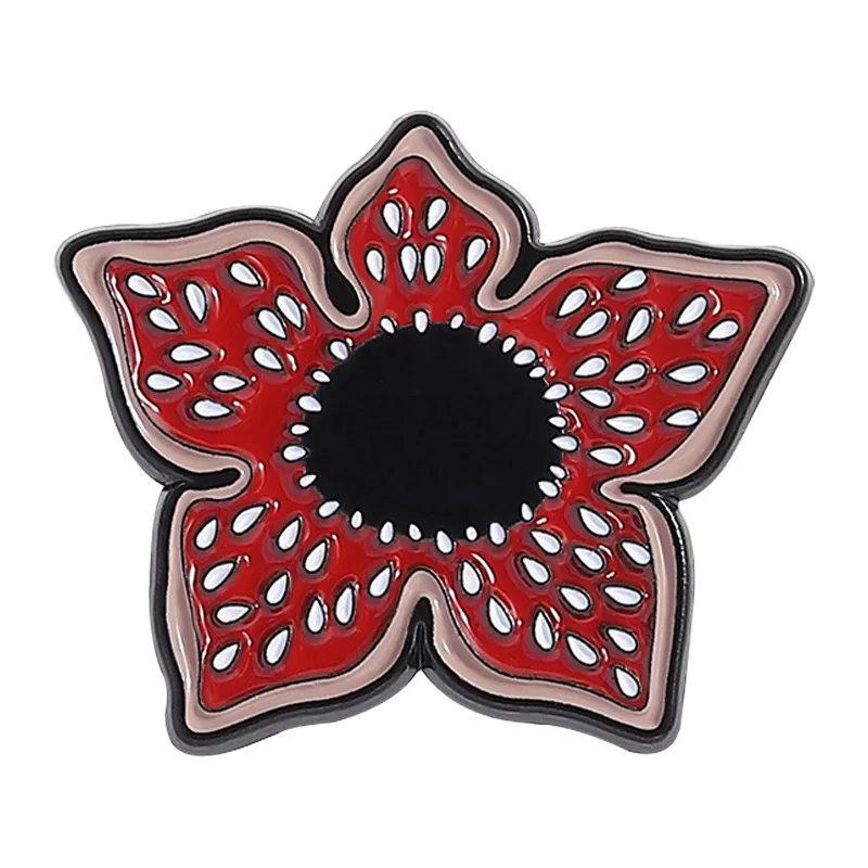 لطيف الملك أكلة لحوم البشر زهرة المينا دبابيس الكرتون المرأة دبابيس الرجال التلبيب شارة بدبابيس على ظهره زي اكسسوارات مجوهرات متحركة #4