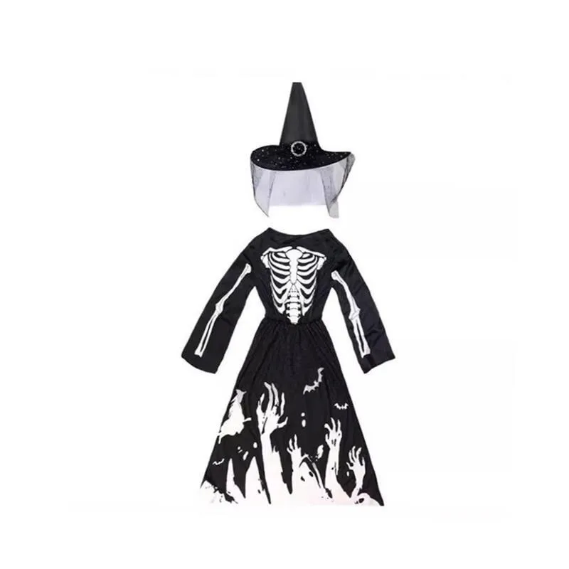 

Glowinthedark Reaper Skeleton Costume Halloween Cosplay Women's Ethnic Stage Wear Shiny Sequin Design Summer New Arrival