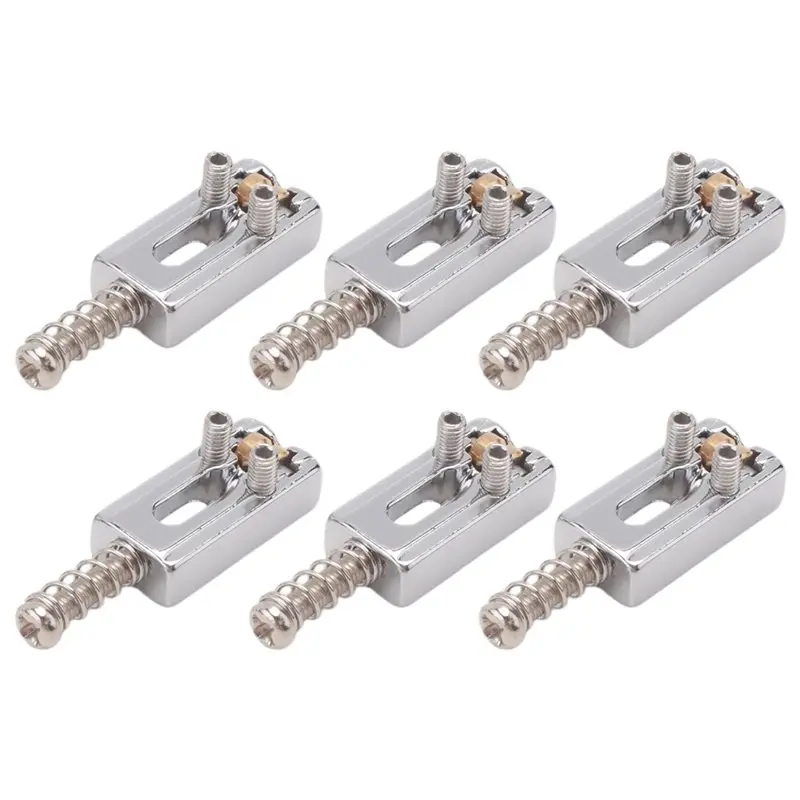 A89E-6 Pièces de rechange pour pont de guitare électrique en métal, type selle à billes, pour tremolo