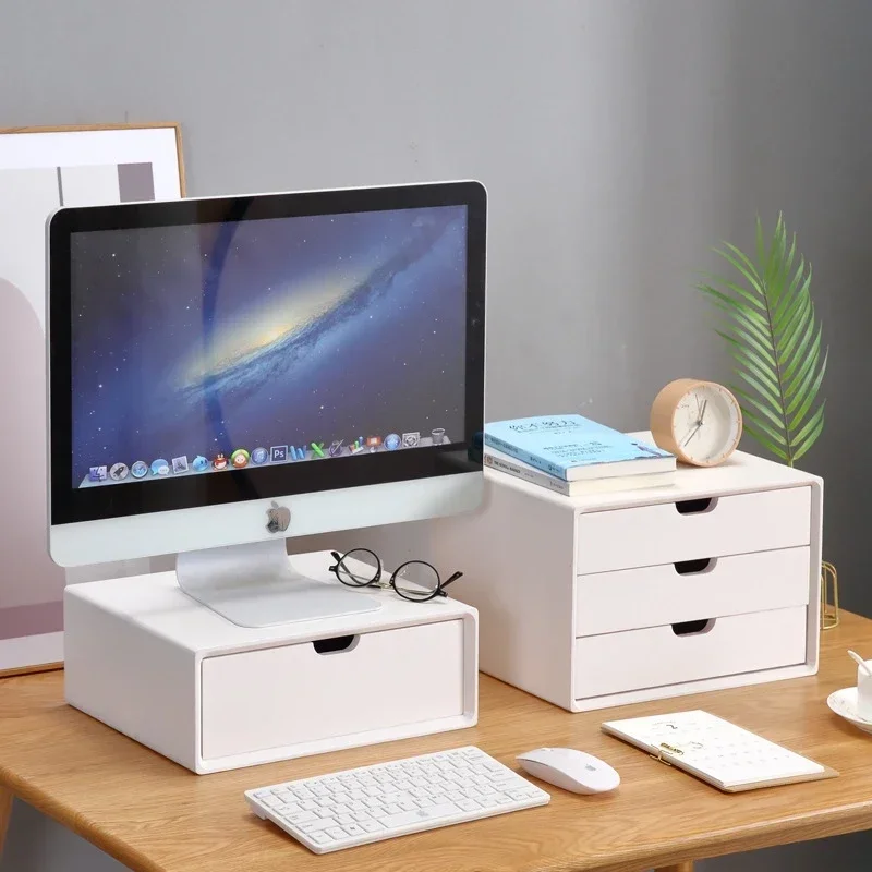 Szuflada na biurko z litego drewna Wielowarstwowa szafka biurowa A4 Pudełko na papier Styl skandynawski Funkcjonalny organizer biurowy Elegancki design