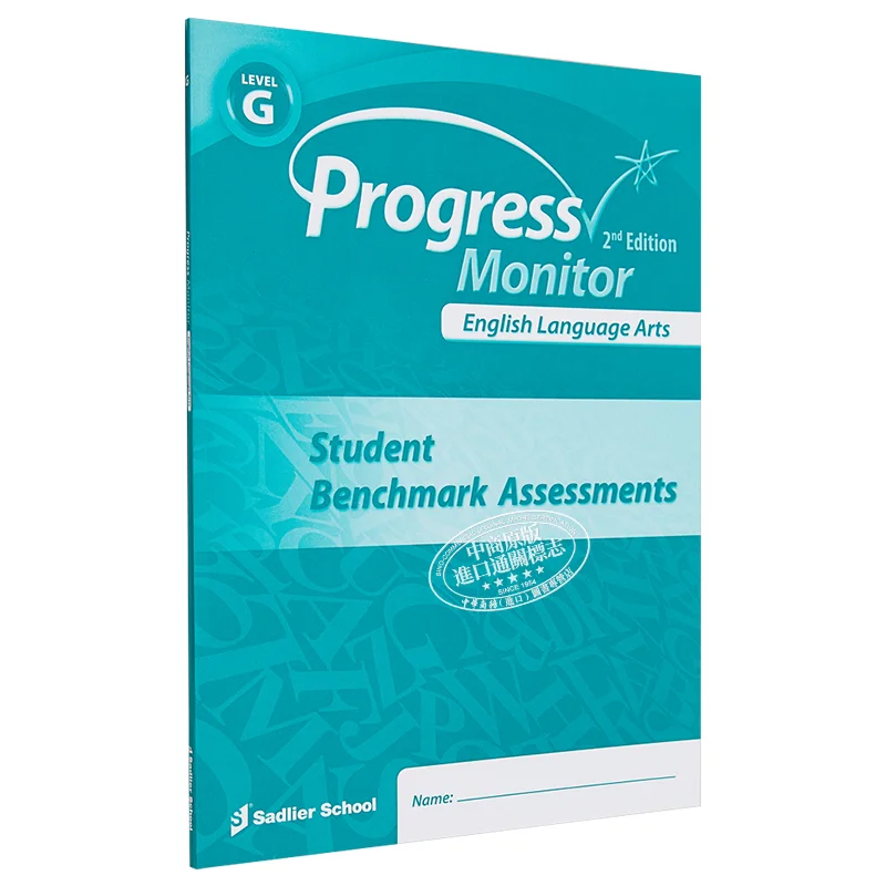 التقدم فنون اللغة الإنجليزية ELA 2022 مراقبة التقدم مستوى G Sadlier Sadlier 9781421719474 كتاب #1