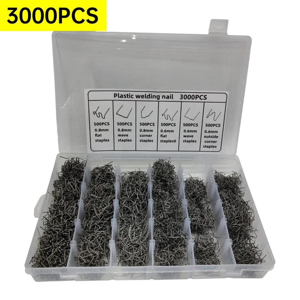 3000pcs Hot Stapler Staples For Plastic Welder Automotive Plastic Repair Machine Welding Wire Car Bumper Repair Welding Machine