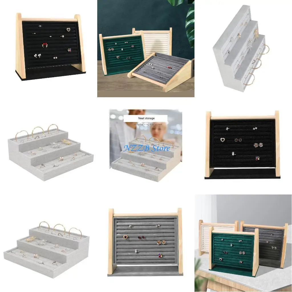 

T21F Подставка для ювелирных изделий с несколькими ярусами Ожерелье Браслет Стойка для выставки товаров Аксессуары