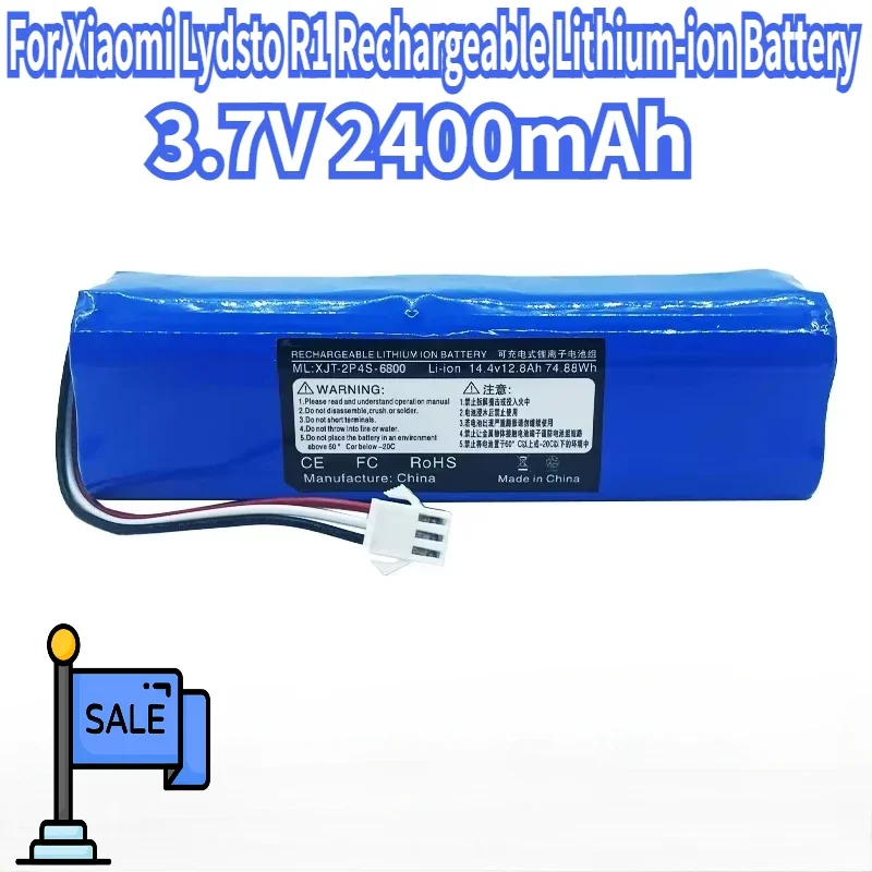 

12800mAh For Xiaomi Lydsto R1 Rechargeable Lithium-ion Battery, Robot Vacuum Cleaner,viomi S9,battery Pack, Genuine
