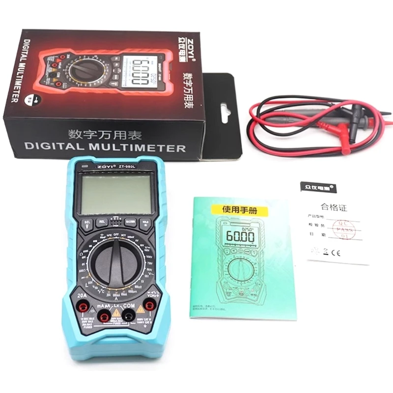 

Multimeter Backlights Flashlight Sensitivity Adjustable Electrician Automatic Meter Voltage Tester Resistance Frequency