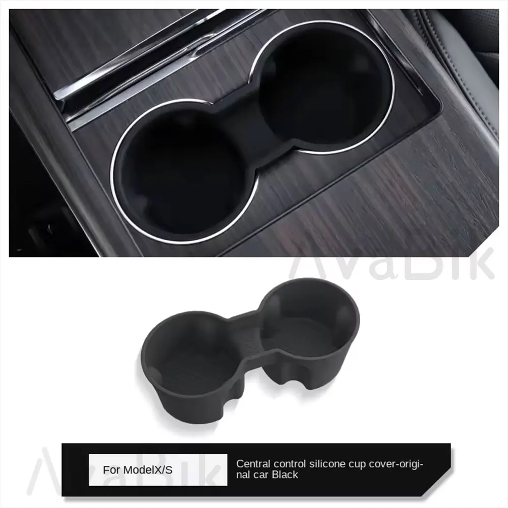 

Black Gray Multifunction Car Interior Trim 2024-2025 Tesla Model 3 Model Y Cup Bottle Drink Console Holder Interior Kits