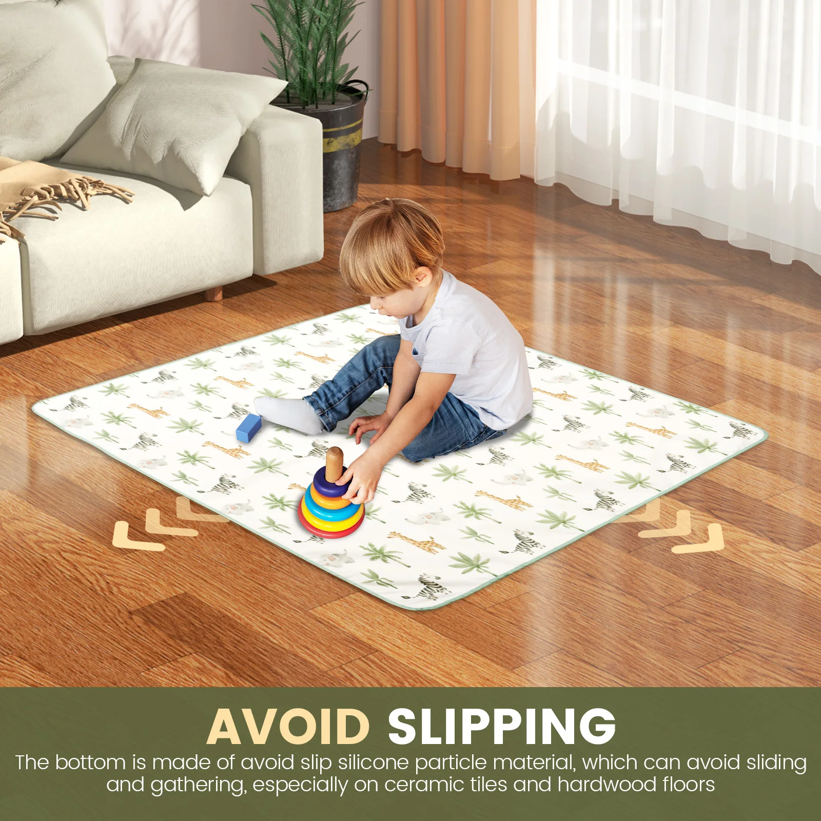 Alas Makan Anti Cipratan dari  - Highchair Splash Mat ulasan dan harga