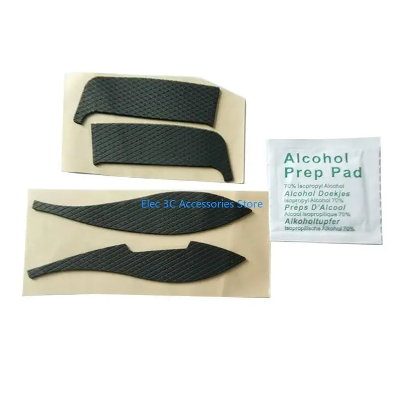 Y51A 2 Sets/Pack Mouse Skin Side Stickers Sweat Resistant Skates Pads For MX 2S / 3S Anti-slip Mouse Tape
